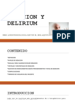 Sedación y delirium: guía práctica de sedación y manejo del delirium postquirúrgico