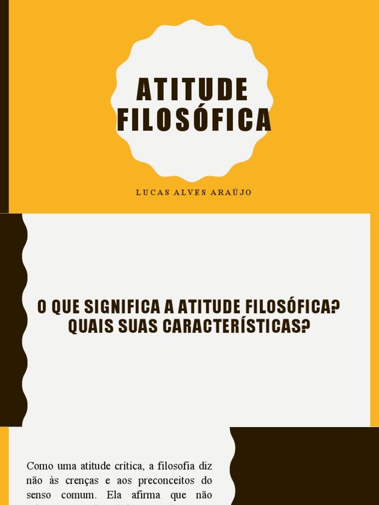 Características da Atitude Filosófica | PDF | Sabedoria | Conhecimento