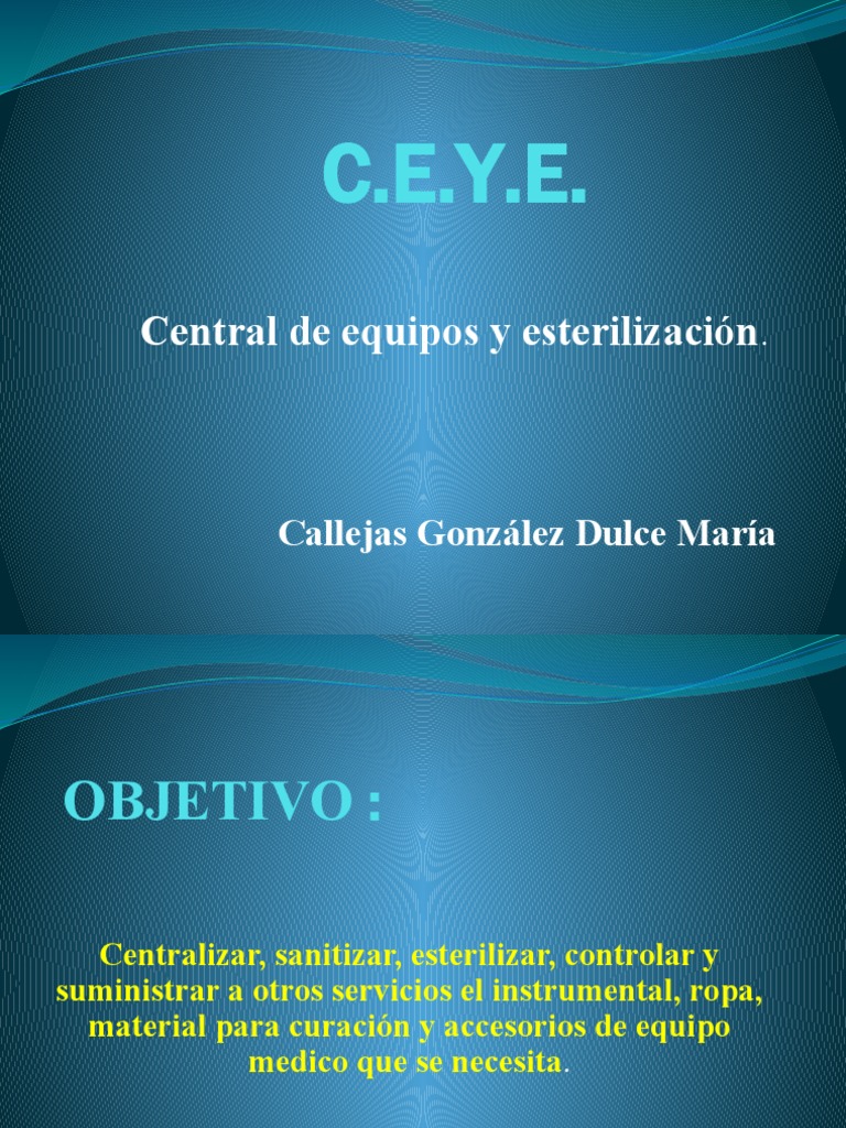 Objetivos y Áreas de la C.E.Y.E. | PDF | Esterilización (Microbiología)