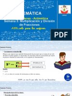 Multiplicación y División de Fracciones