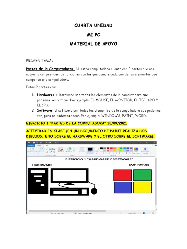 Partes de la Computadora: Hardware y Software | PDF | Hardware de la ...