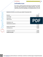 Statement of Profit or Loss For The Year Ended 31 December 2016