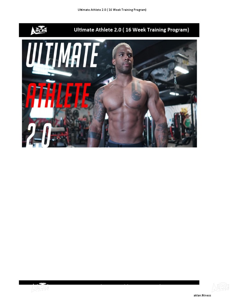 Ultimate Athlete 2.1 - Draft | Pdf | Determinants Of Health | Strength  Training