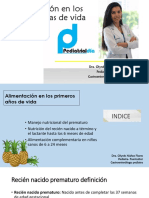 Alimentación en Los Primeros Días de Vida: Dra. Olynés Núñez Flores Pediatra-Puericultor Gastroenterólogo Pediatra