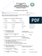 Science 9 Q1 Test