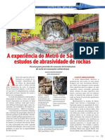 A Experiência Do Metrô de São Paulo Nos Estudos de Abrasividade de Rochas