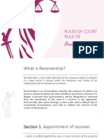 Rules of Court Rule 59: Receivership