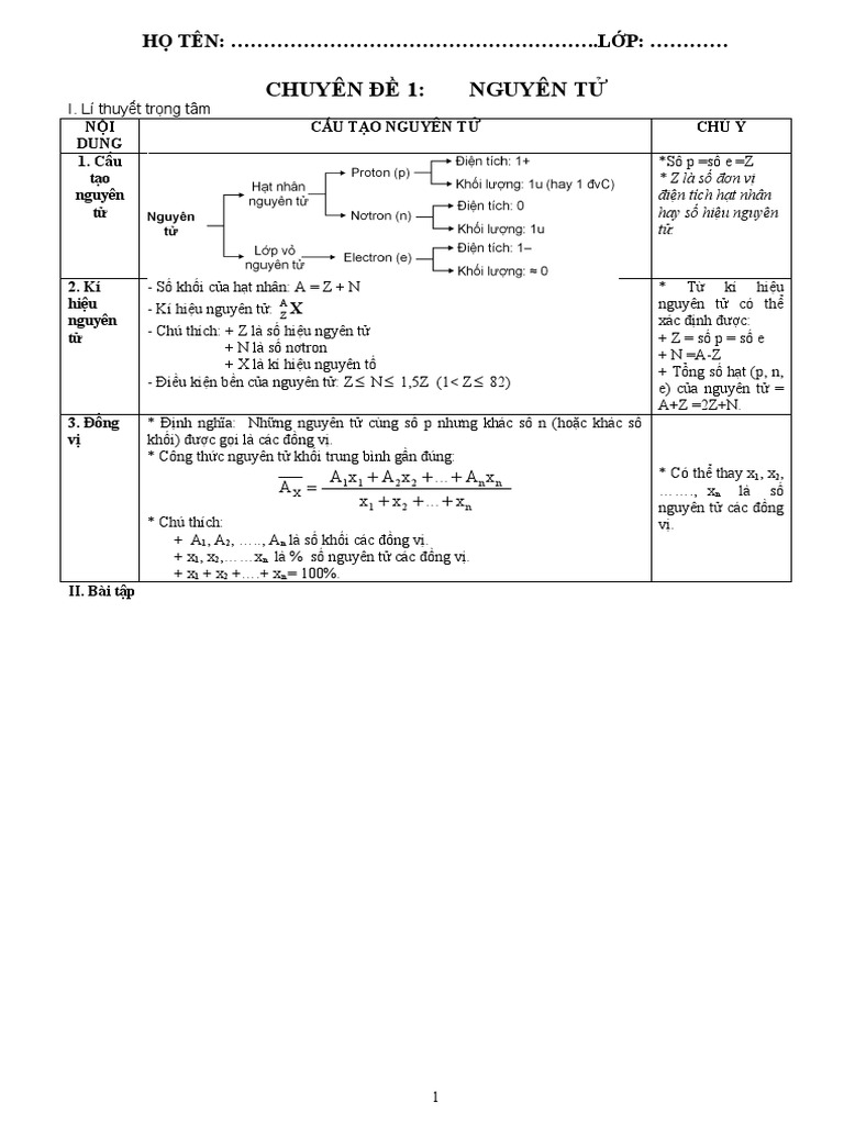 CĐ12 Nguyên T Và BTH G I HS 2006 | PDF