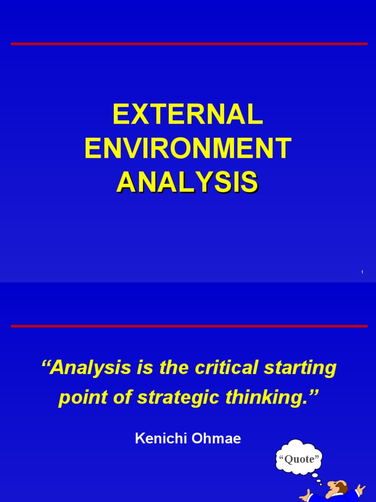 Chapter 3 - External - Analysis | PDF | Strategic Management | Forecasting