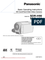 SDR-H90 SDR-H80: Basic Operating Instructions