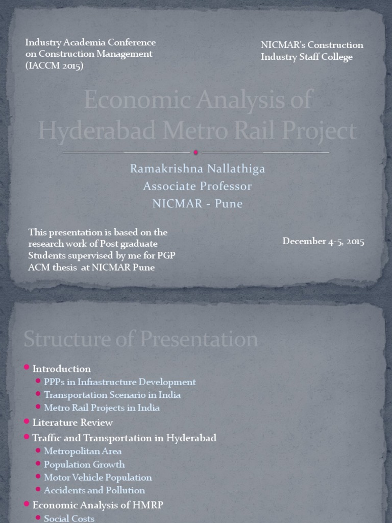 Hyderabad Metro Rail Analysis | PDF | Public Transport | Transport