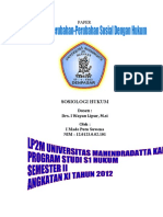 Paper Sosiologi Hukum SUWENA