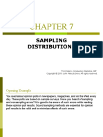 Sampling Distributions: Prem Mann, Introductory Statistics, 9/E