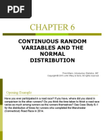 Continuous Random Variables and The Normal Distribution: Prem Mann, Introductory Statistics, 9/E