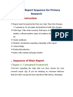 Research Report For Primary Research