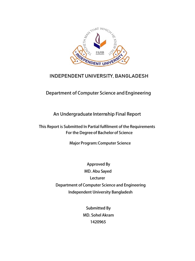Final Report - MD - Sohel Akram - 1420965 | PDF | Agile Software ...