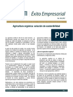 Agricultura Orgánica Solución de Sostenibilidad