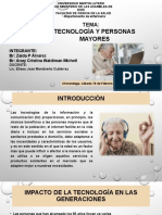 tecnologia y personas adulto mayor exposicion