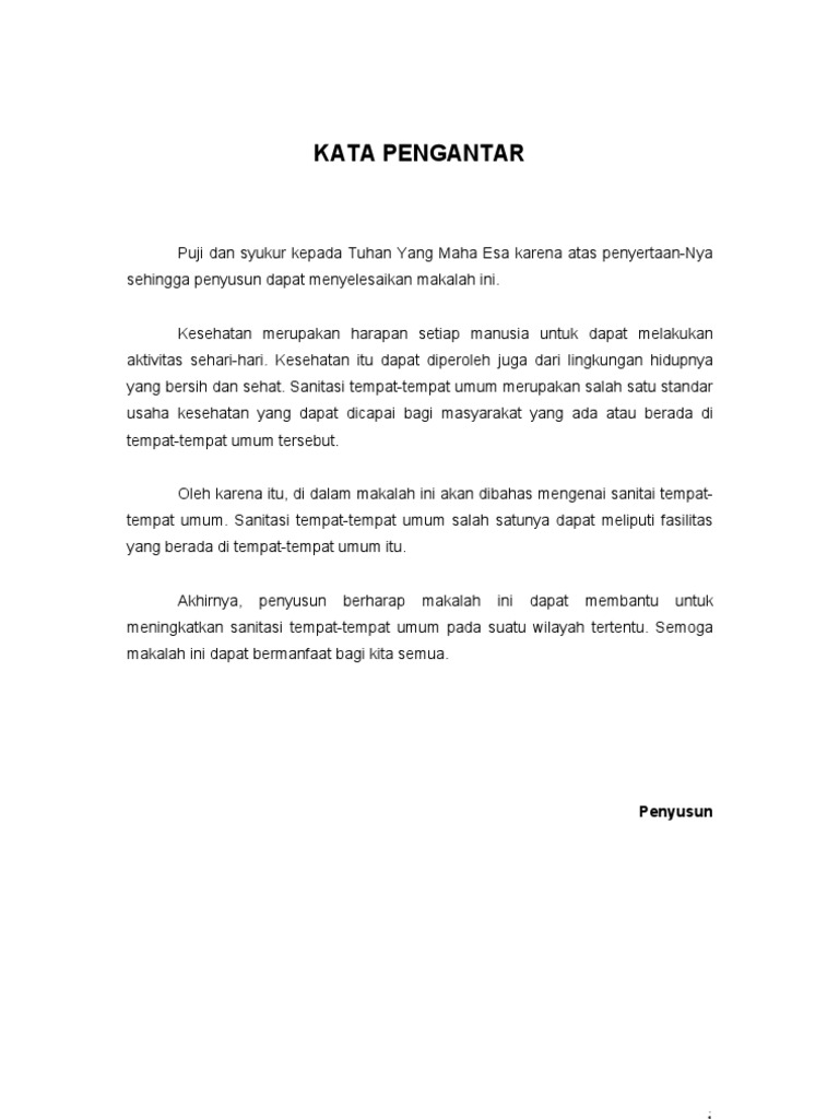 Kata Pengantar Kesling