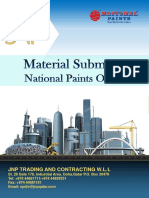 Material Submittal For National Intumescent Paint - Fireproofing Coating