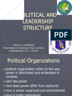 Political and Leadership Structure: Danilo F. Maribao Paliparan Iii Senior High School Dasmarinas City, Cavite