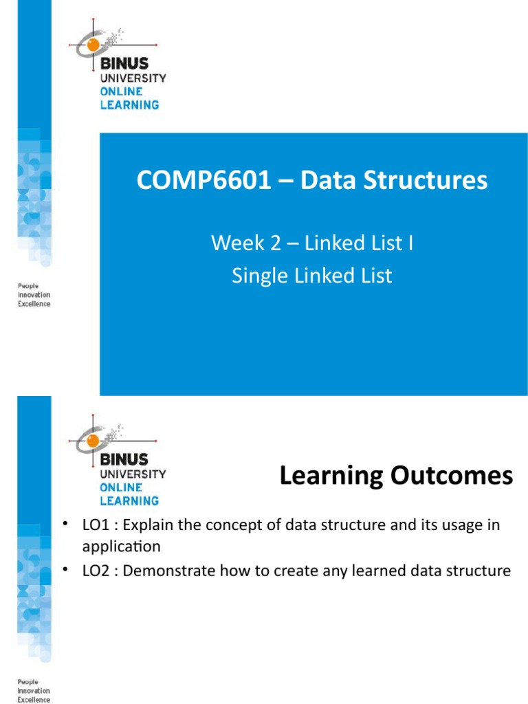 PPT2 - Linked List I - Single Linked List | PDF | Pointer (Computer ...