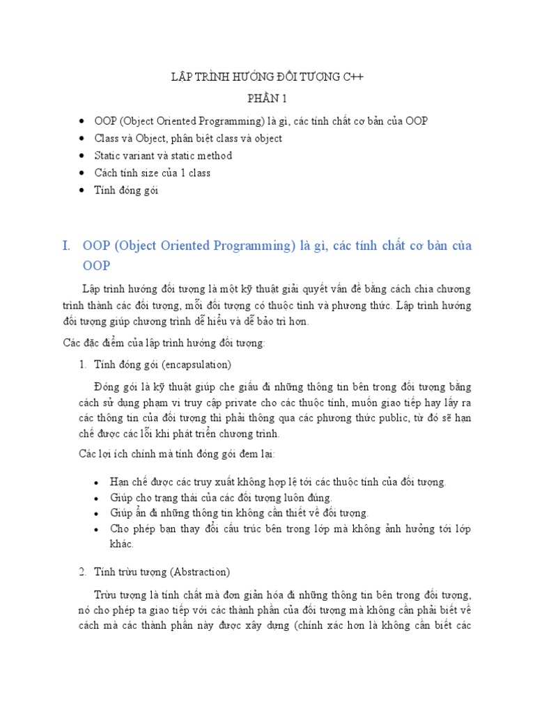 OOP Part1 | PDF