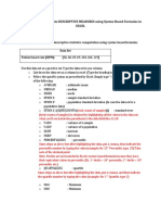 GUIDE On How To Compute Descriptive Measures Using Syntax-Based Formulas in EXCEL