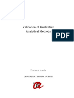 Validation of Qualitative - Analytical Methods Author Esther Trullols Soler