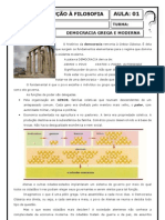 Democracia Grega e Moderna