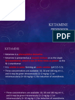 Ketamine: Presentation PK, PD