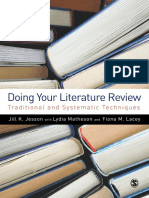 Jesson, Jill - Lacey, Fiona M. - Matheson, Lydia - Doing Your Literature Review - Traditional and Systematic Techniques (2011, SAGE Publications LTD)