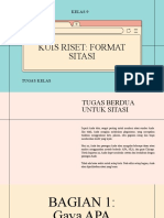 Kelas 9: Kuis Riset: Format Sitasi