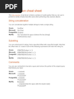 SQL Injection Cheat Sheet