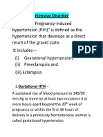 HTN Disorders in Pregnancy