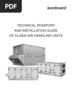 Manual Komfovent KLASIK AIR HANDLING UNITS