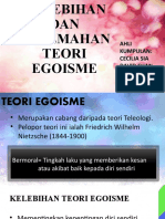 Kelebihan Dan Kelemahan Teori Egoisme