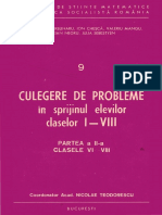 Culegere Probleme Cls. 1-8 (Partea 2 - Cls. 6-8) - C. Carbunaru Et Al (1985)