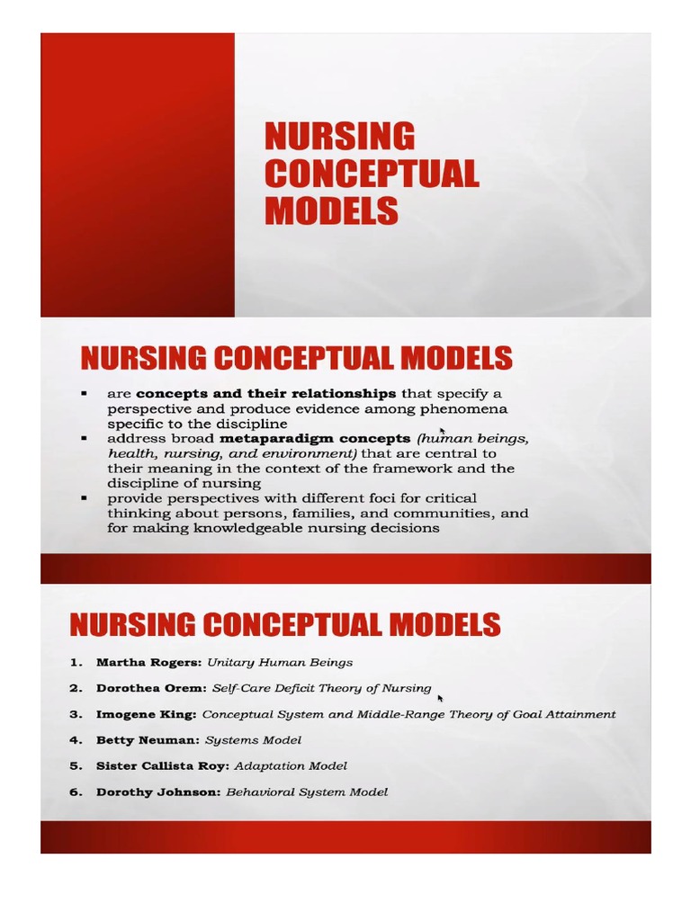 Nursing conceptual models pdf
