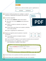 Páginas 108 e 109 Do Manual de Português 4 ºano