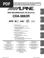 Notice Autoradio Alpine Cda-9883R