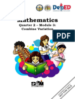 Mathematics: Quarter 2 - Module 3: Combine Variation
