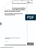 BS en 10210-2 Hollow Sections Dimenions and Sectional Properties