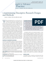 Nursing Practice: Understanding Descriptive Research Designs and Methods