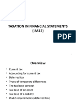 Taxation in Financial Statements (IAS12)
