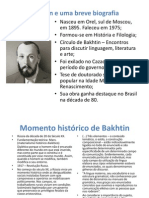 Bakhtin e A Teoria Dos Gêneros Textuais