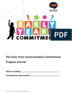 The Early Years Communication Commitment Progress Journal