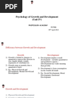 Psychology of Growth and Development