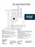 COVID19 VACCINATION Crossword