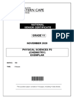 PHYS SCIENCES P2 GR11 MEMO NOV2020 English Exam Past Paper